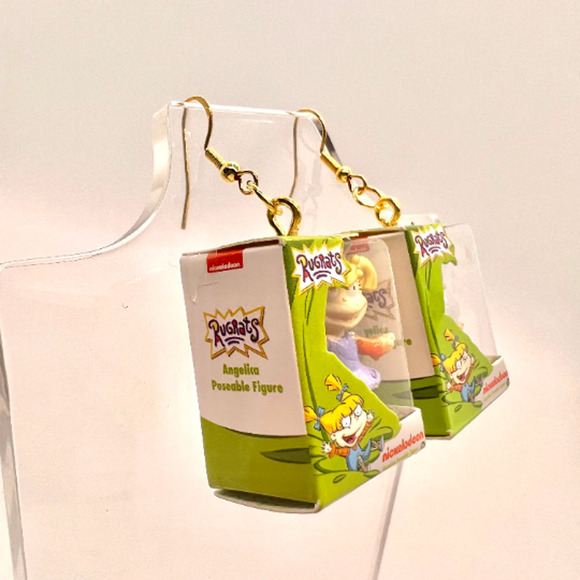 Angelica Pickles Earrings -Mini Brands Earrings - Rugrats Y2K Earrings - Picture 4 of 9